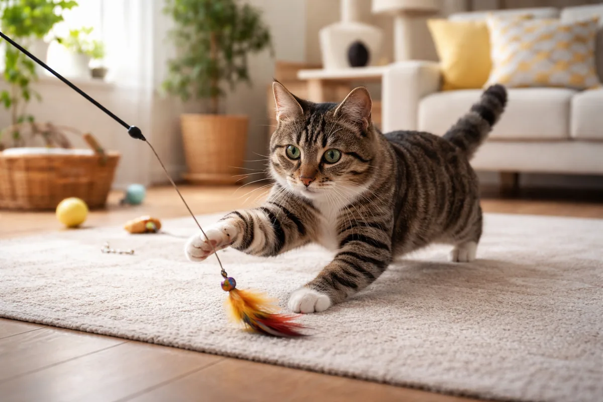 Comment stimuler l'activité physique de mon chat à domicile